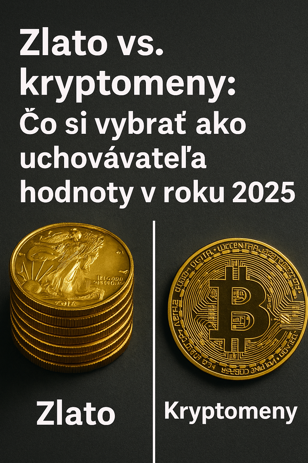 Zlato vs. kryptomeny: Čo si vybrať ako uchovávateľa hodnoty v roku 2025?